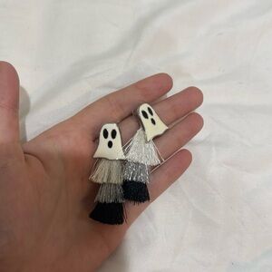 Ghost dangly earrings